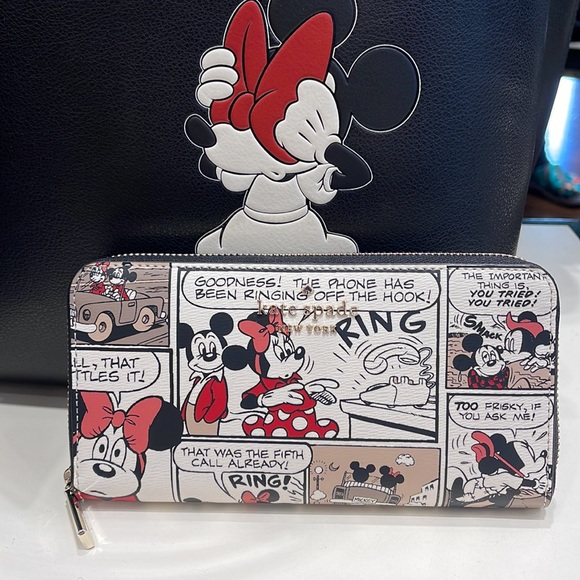 Kate Spade Disney X Kate Spade New York Mickey Mouse Large Continental Wallet - Picture 2 of 16